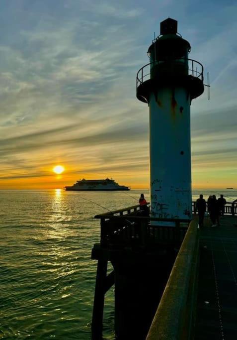 Le Clemenceau Appart-Calais Nord-Balcon-Plage Dış mekan fotoğraf