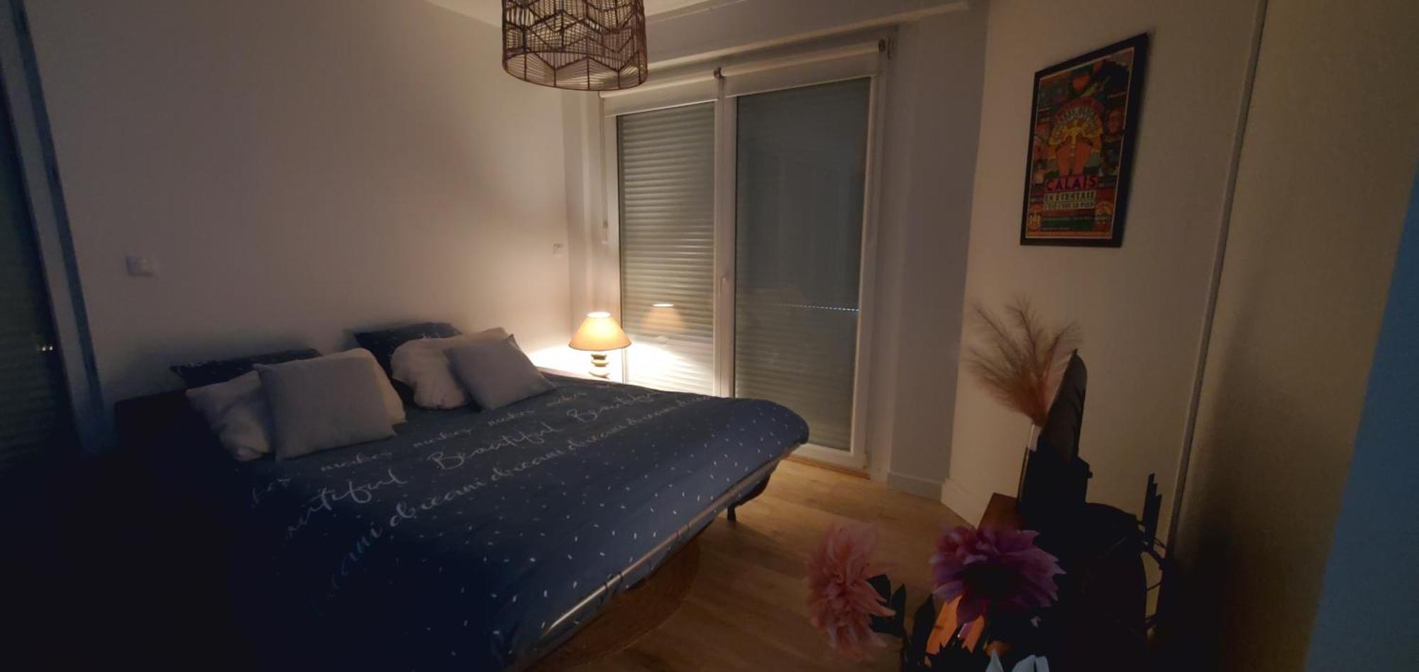 Le Clemenceau Appart-Calais Nord-Balcon-Plage Dış mekan fotoğraf